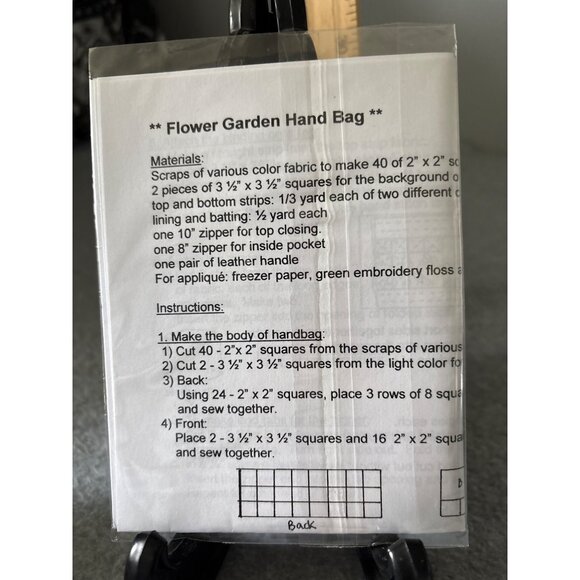 Flower Garden Bag Quilt Pattern By Quilt Plus - Picture 3 of 5